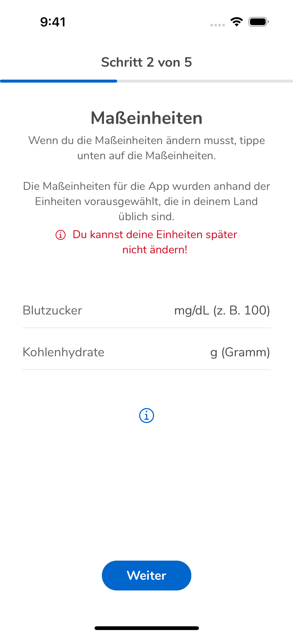 02_02_Select Units_preselected_Mgdl